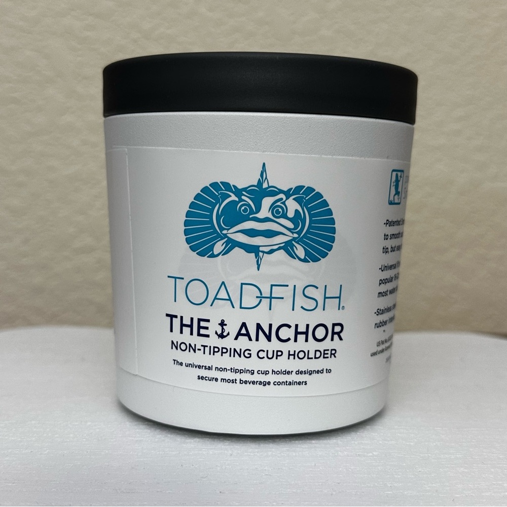 New Toadfish The Anchor Non-Tipping Cup Holder Holds popular 16-32oz tumblers